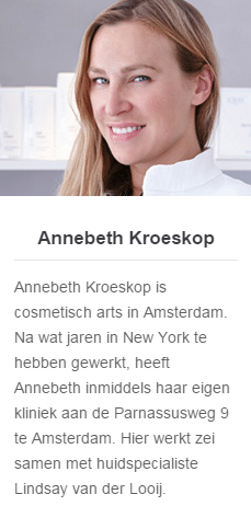 Annebethkroeskop - Cosmetische behandelingen